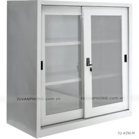 Tủ văn phòng 2 cánh lùa thấp TU-K2KLN-4