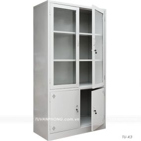 Tủ sắt văn phòng cánh kính TU-K3